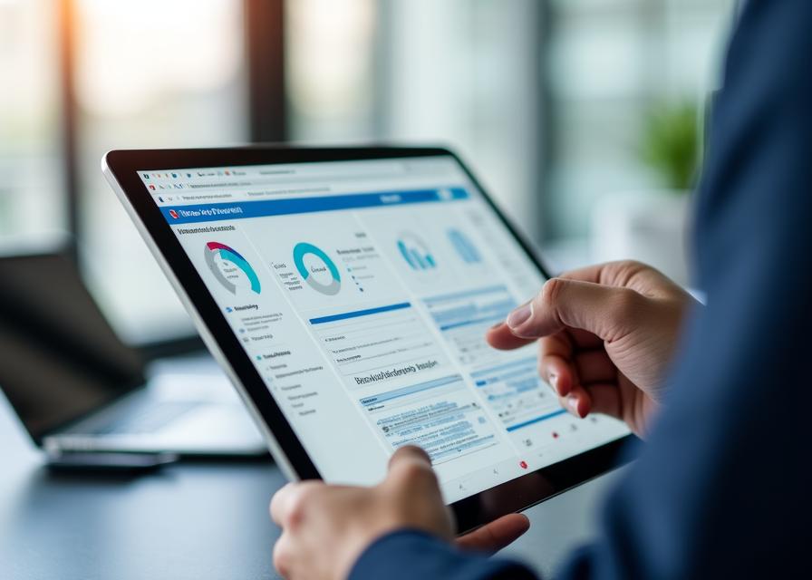 Management reviewing automated efficiency digests